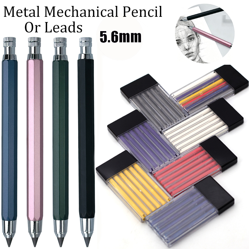 Mechanical Pencil Lead - 5.6mm Metal Mechanical Pencil or 2B