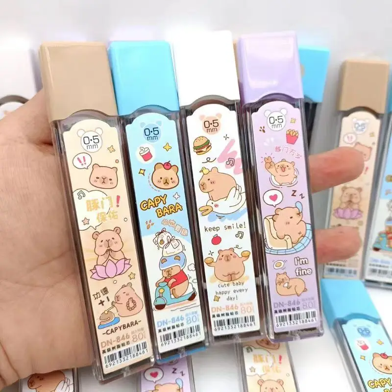 Mechanical Pencil Lead - 80Pcs/Box Capybara 0.5mm Cute Cartoon Special