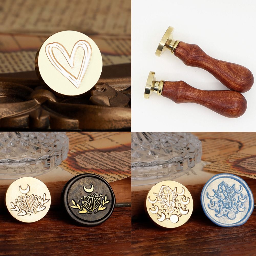 Wax Seal Stamp Kit - Love Heart Wax Seal Stamp Head