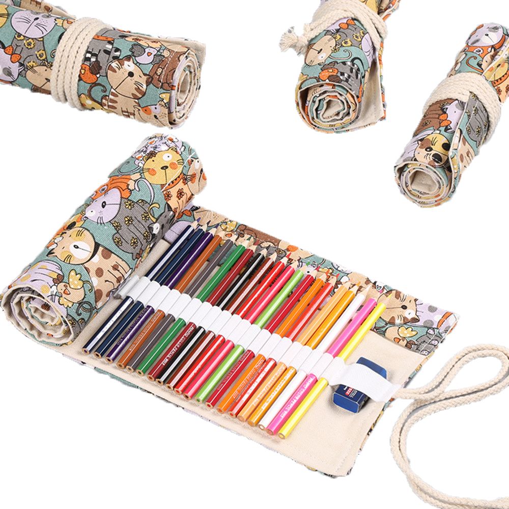 Cartoon Boys Girls Roll School - огляд і ціна Pen Pouch Roll