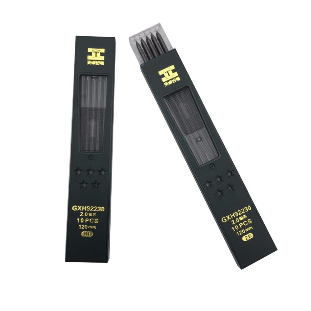 Hot 10Pcs/Box 2mm 2B HB Black  - огляд і ціна Mechanical Pencil Lead