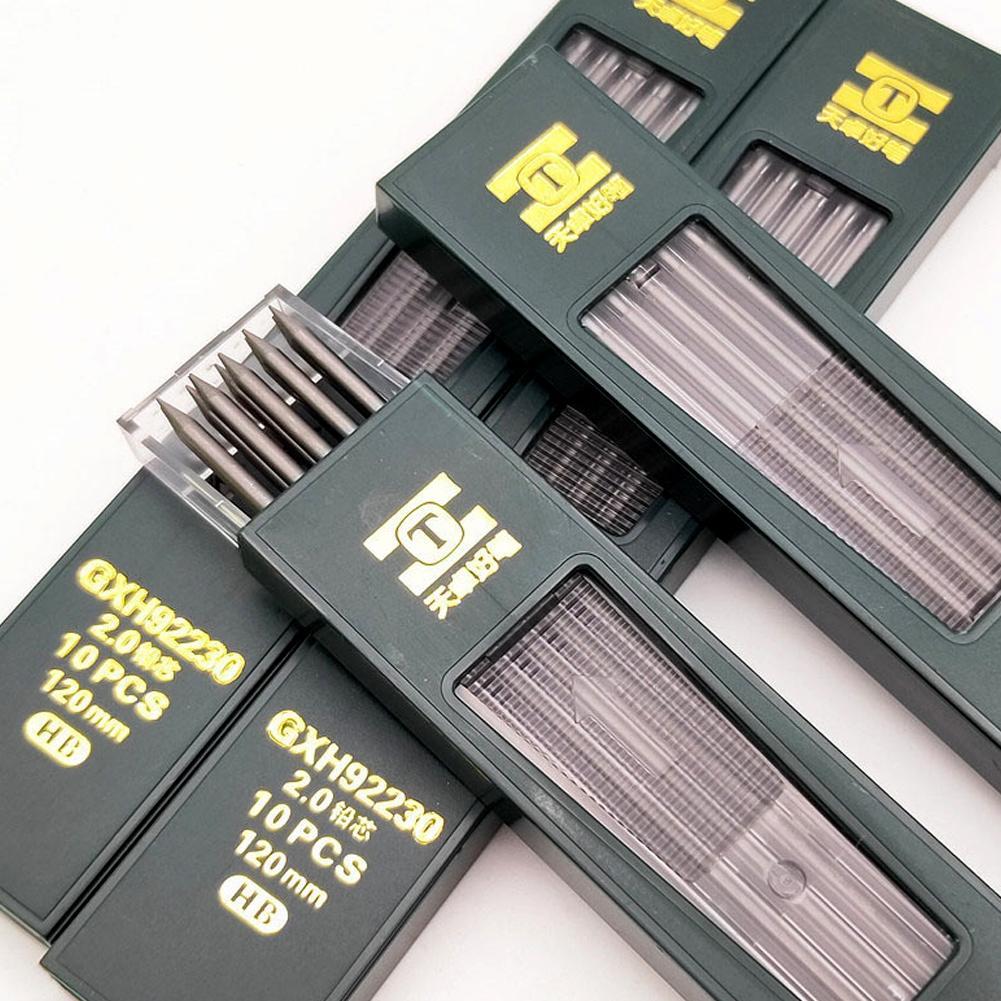 Hot 10Pcs/Box 2mm 2B HB Black  - огляд і ціна Mechanical Pencil Lead