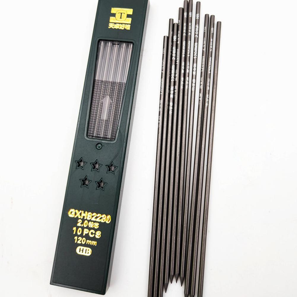 Hot 10Pcs/Box 2mm 2B HB Black  - огляд і ціна Mechanical Pencil Lead