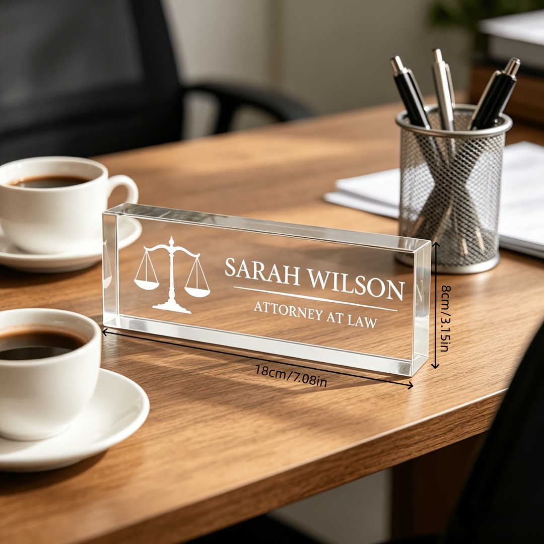 Personalized Lawyer & Judge Ac - огляд і ціна Desk Name Plate