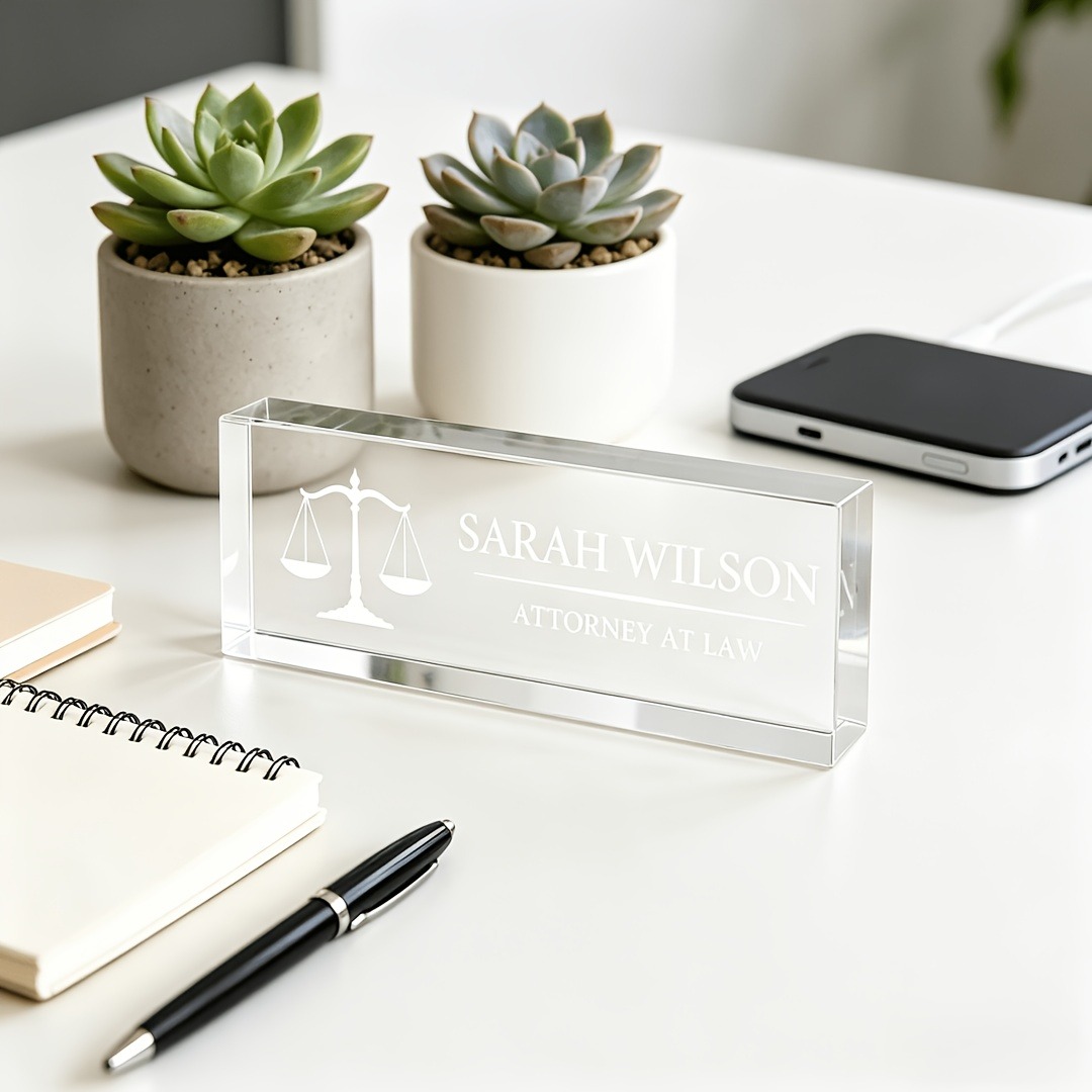 Personalized Lawyer & Judge Ac - огляд і ціна Desk Name Plate