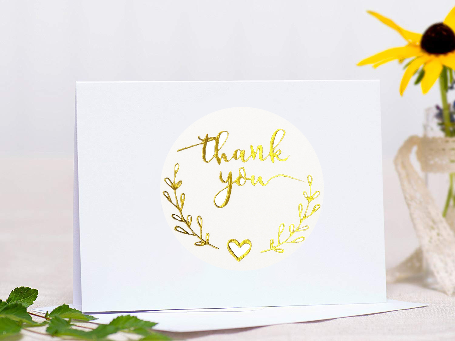 100-500pcs Gold Thank You Stic - огляд і ціна Stationery Supplies Business