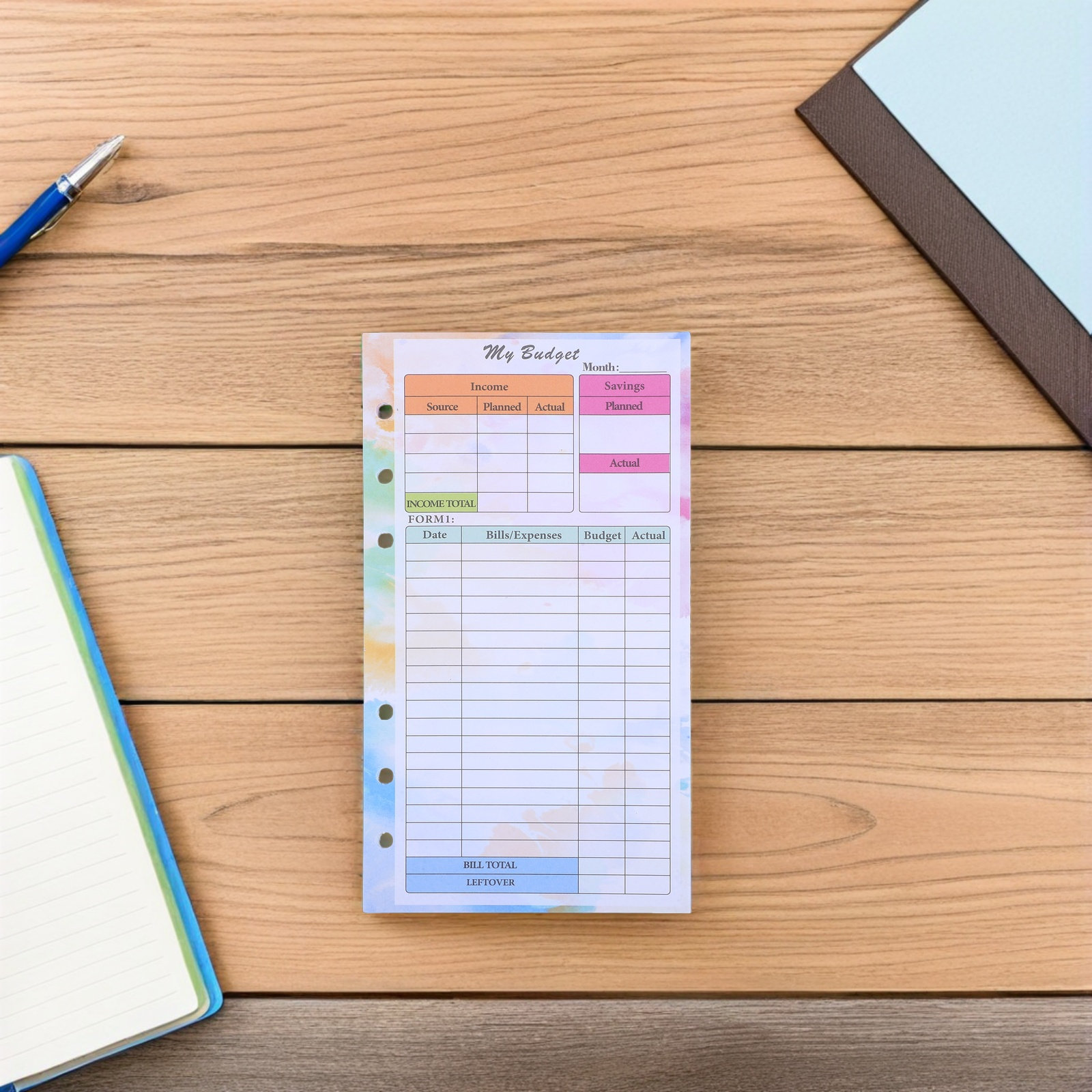 28Sheets A6 Planner Refillable - огляд і ціна Planner Weekly Budget
