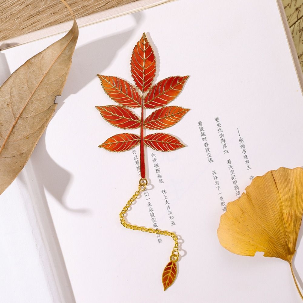 Metal Leaves Bronzing Bookmark - огляд і ціна Stationery And Office Supply Chain