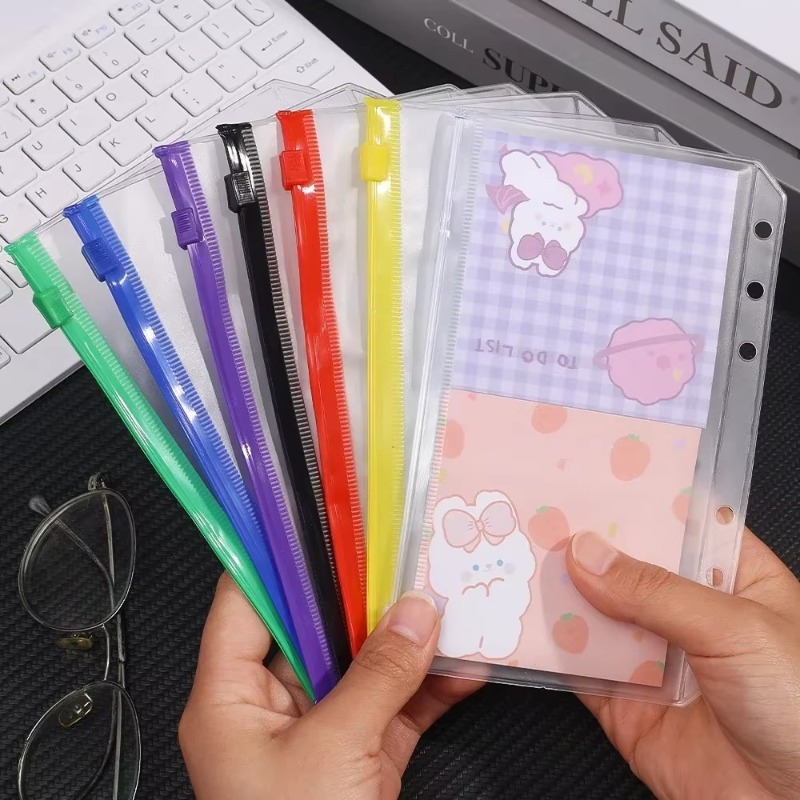 2-12Pcs Clear A6 6-Hole Binder - огляд і ціна Planner Weekly Budget
