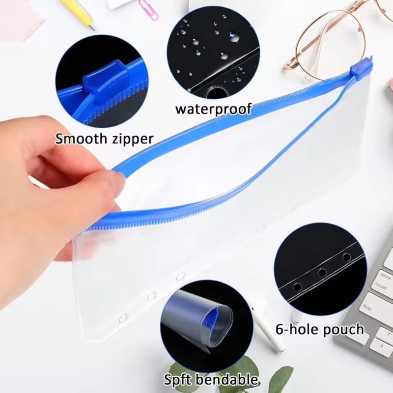 2-12Pcs Clear A6 6-Hole Binder - огляд і ціна Planner Weekly Budget