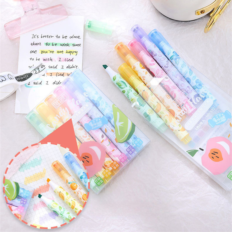 Creative Fruit Scented Highlig - огляд і ціна Highlighter Set Pastel