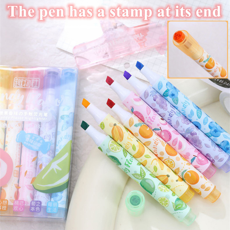 Creative Fruit Scented Highlig - огляд і ціна Highlighter Set Pastel