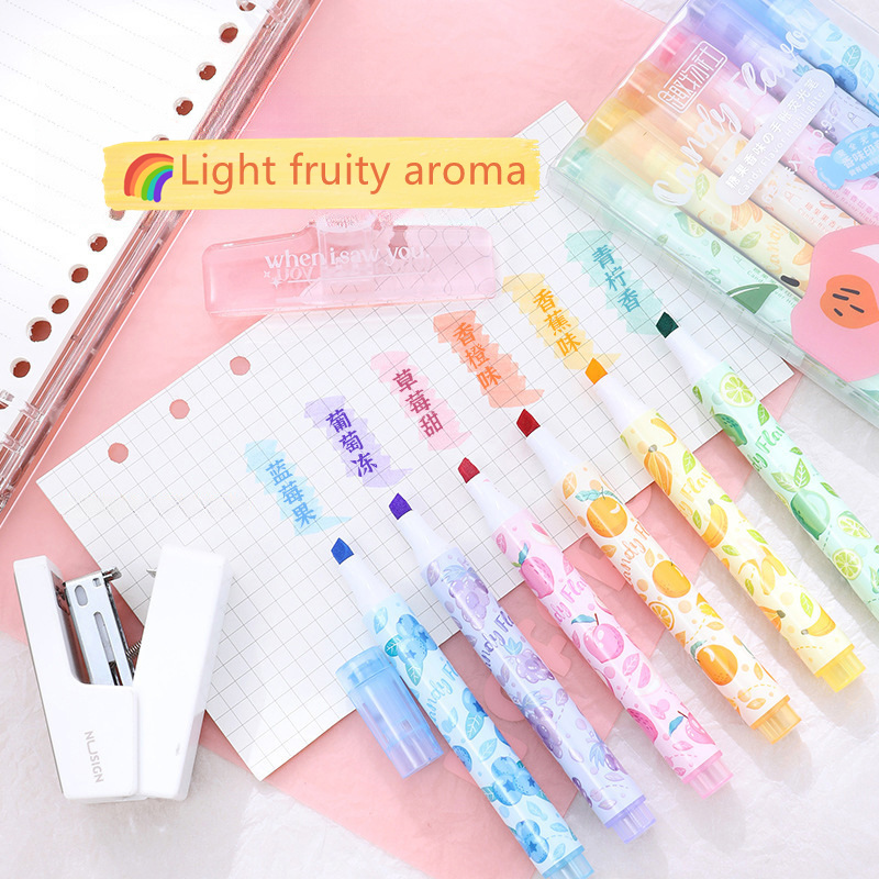 Creative Fruit Scented Highlig - огляд і ціна Highlighter Set Pastel
