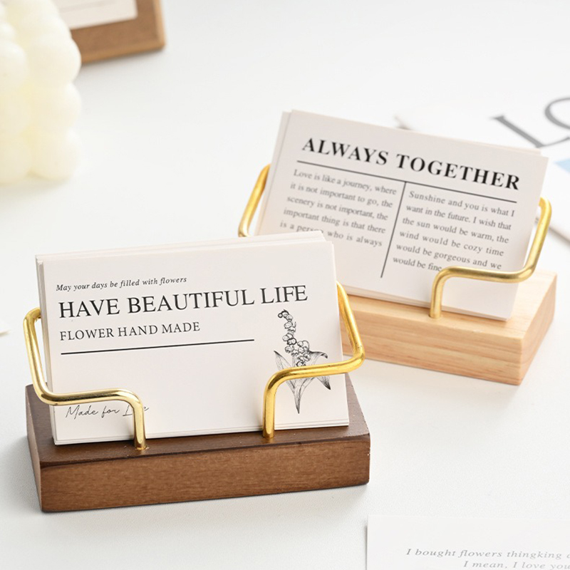Wooden Business Card Holder Me - огляд і ціна Desk Name Plate