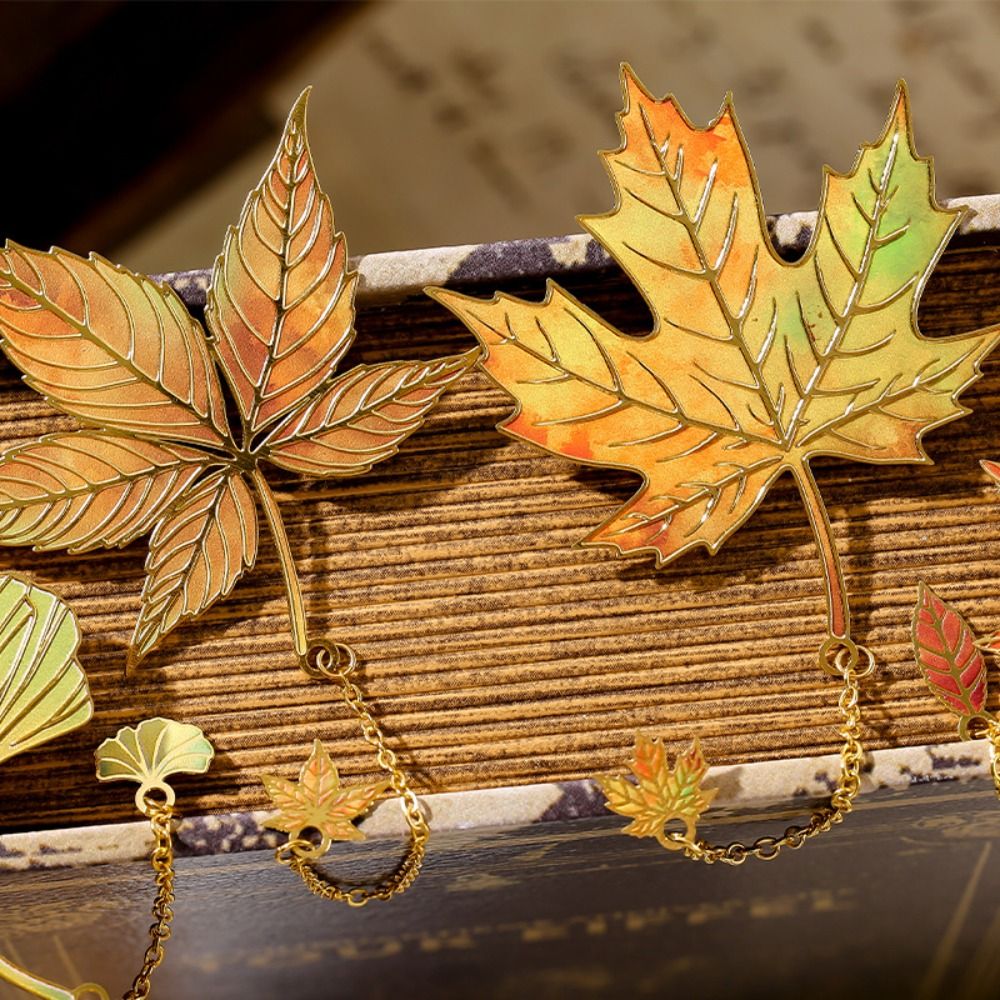 Metal Leaves Bronzing Bookmark - огляд і ціна Stationery And Office Supply Chain