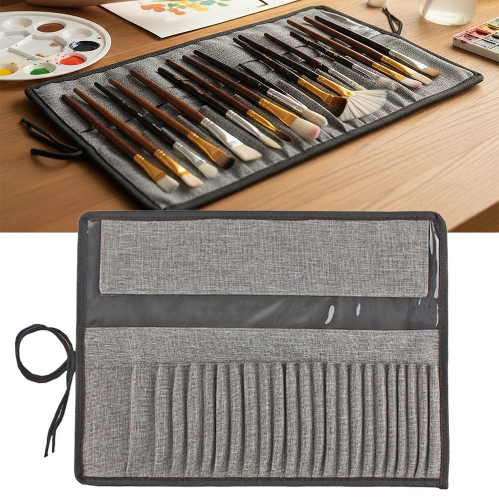 Durable Canvas Painting Brush  - огляд і ціна Pen Pouch Roll