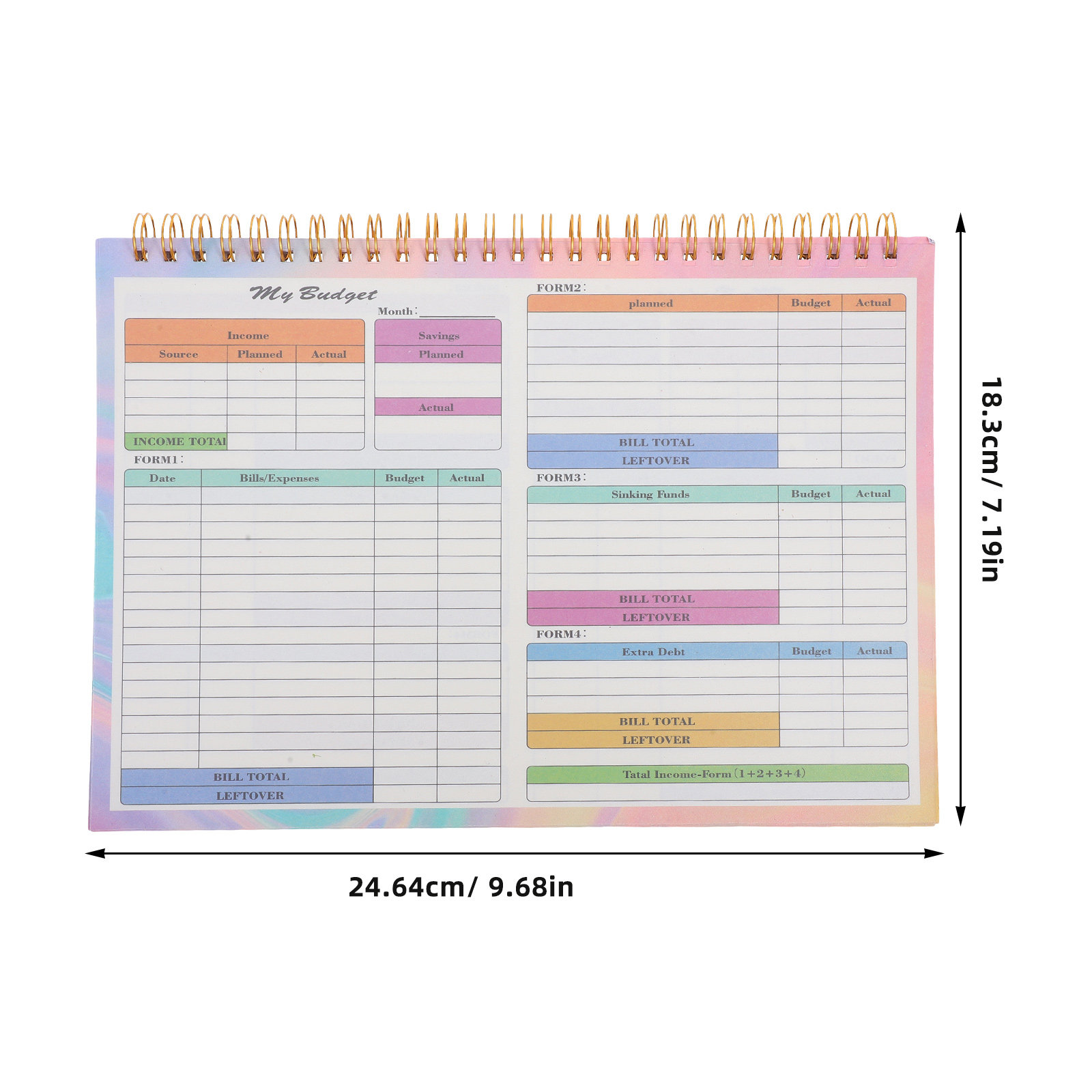 B5 Daily Weekly Financial Ledg - огляд і ціна Planner Weekly Budget