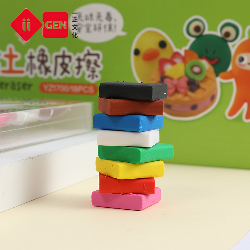 8 PCS/Lot High Quality Candy C - огляд і ціна Rubber Eraser Kneaded