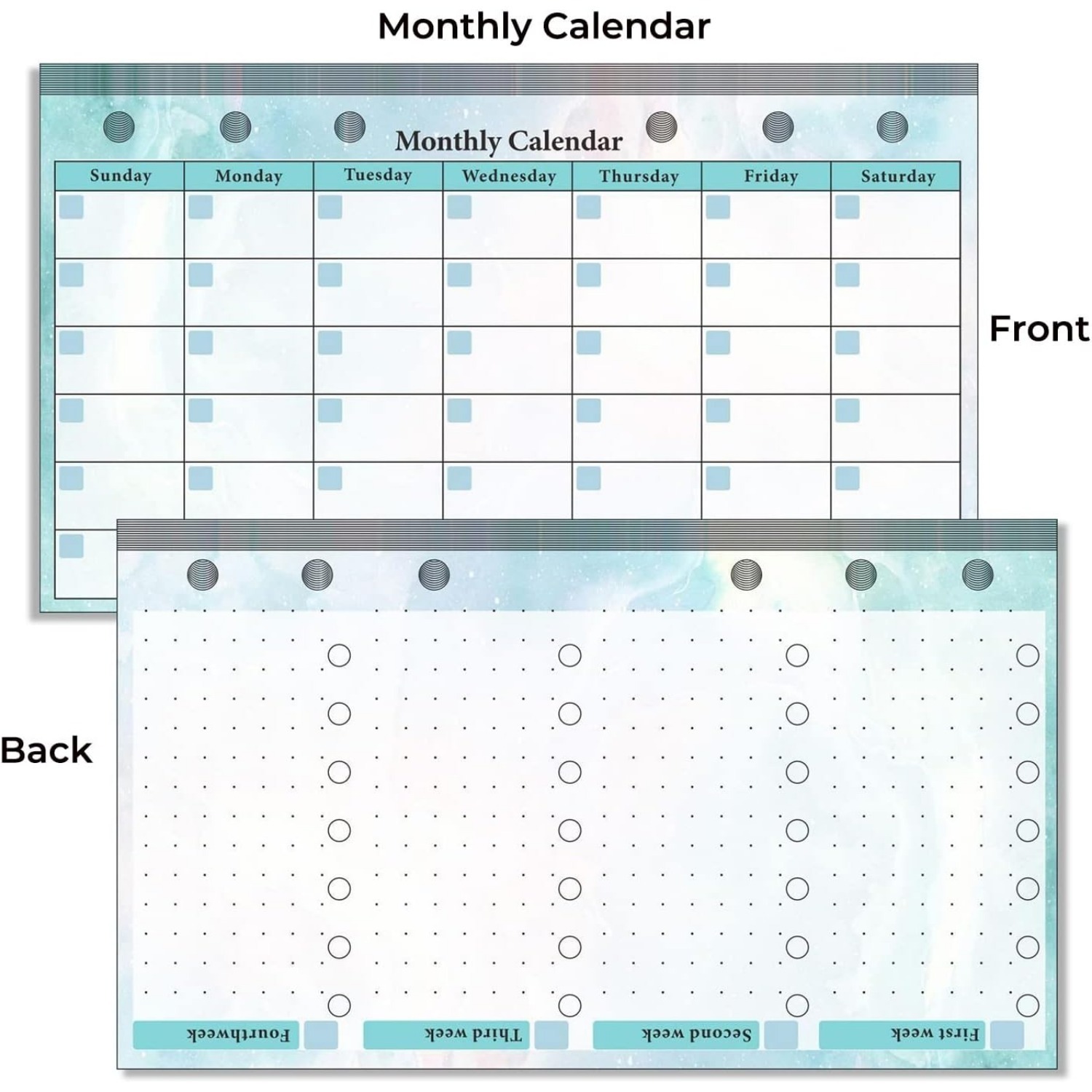 Set of 6-hole A6 binder refill - огляд і ціна Planner Weekly Budget