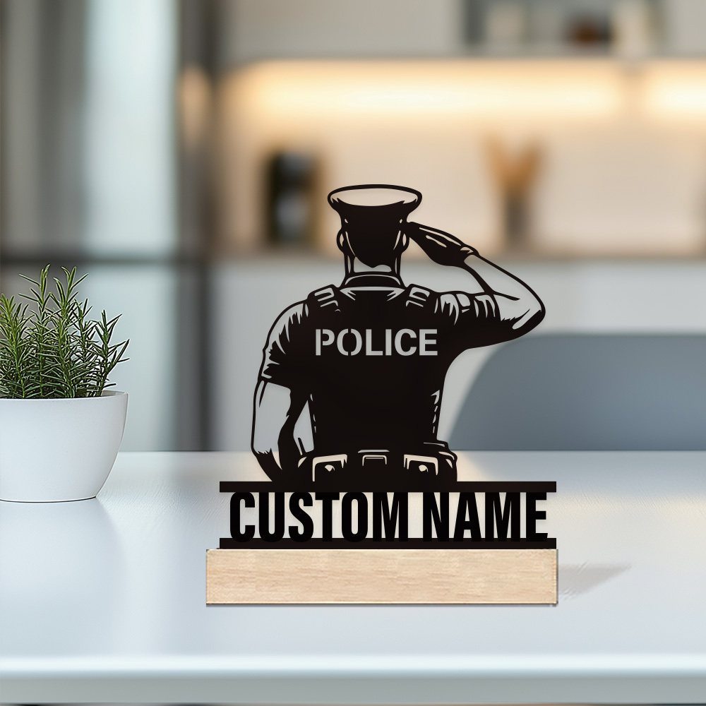 Personalized Metal Police Badg - огляд і ціна Desk Name Plate