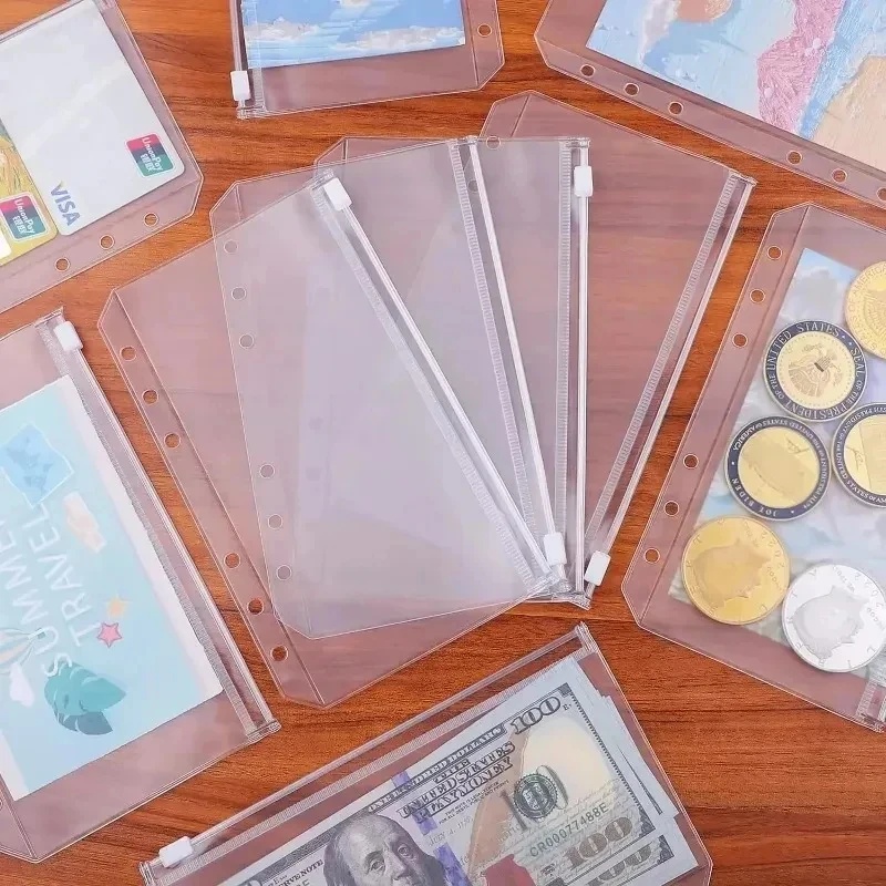 6/12/18pcs A6 A7 6-Hole Zipper - огляд і ціна Planner Weekly Budget