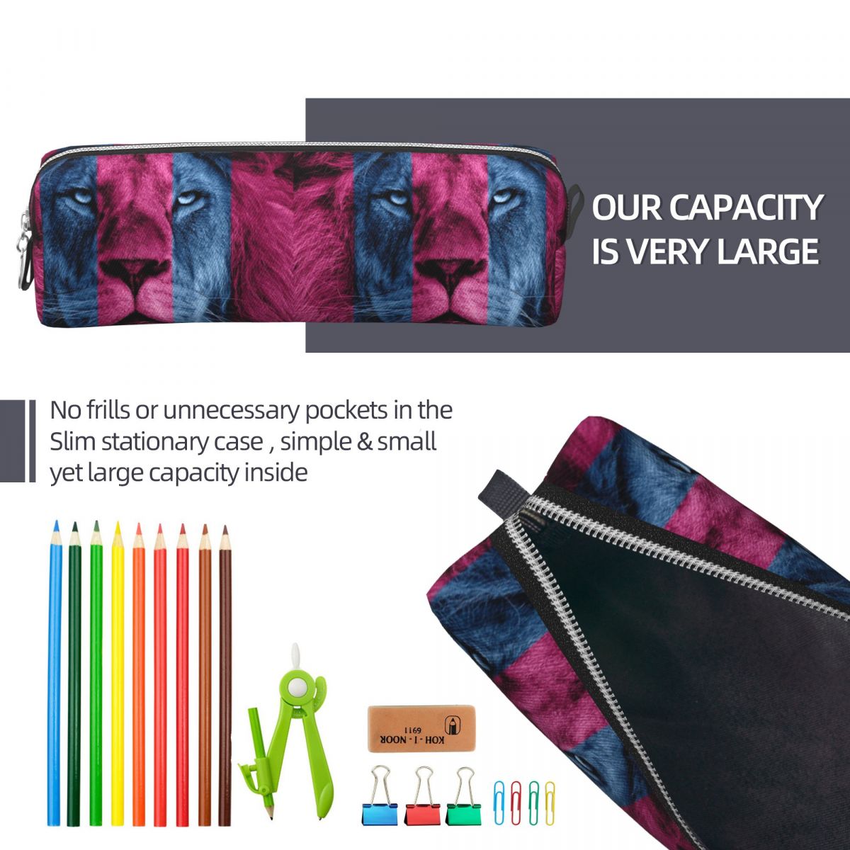 Aston Villa Lion Pencil Cases  - огляд і ціна Lion Stationery & Office Supply(Kunshan)Co.Ltd