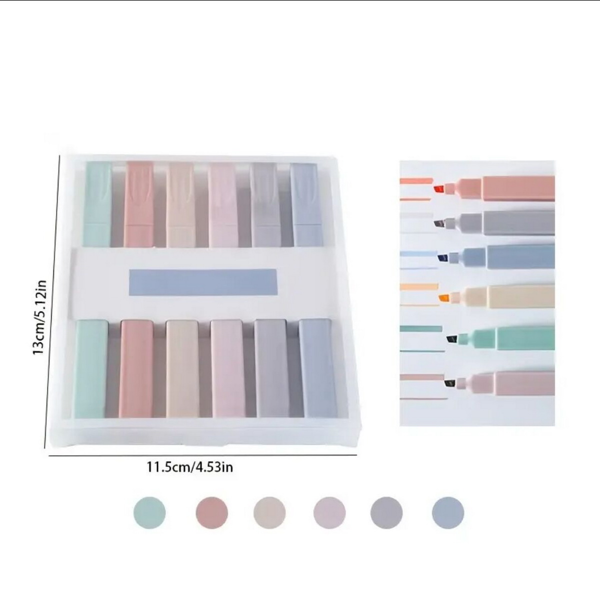 6/12pcs Assorted Color Highlig - огляд і ціна Highlighter Set Pastel