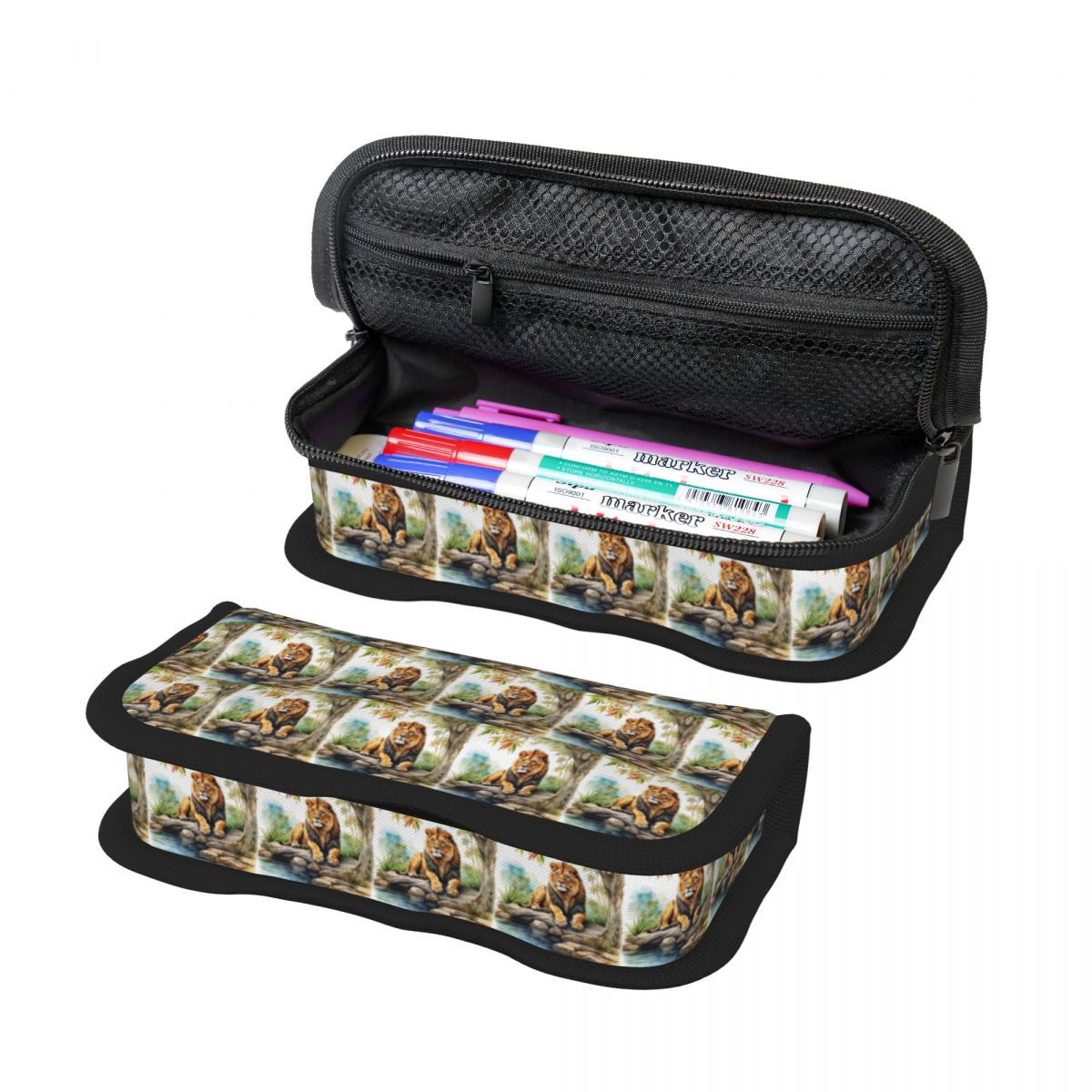A Lion In A Forest Pencil Case - огляд і ціна Lion Stationery & Office Supply(Kunshan)Co.Ltd