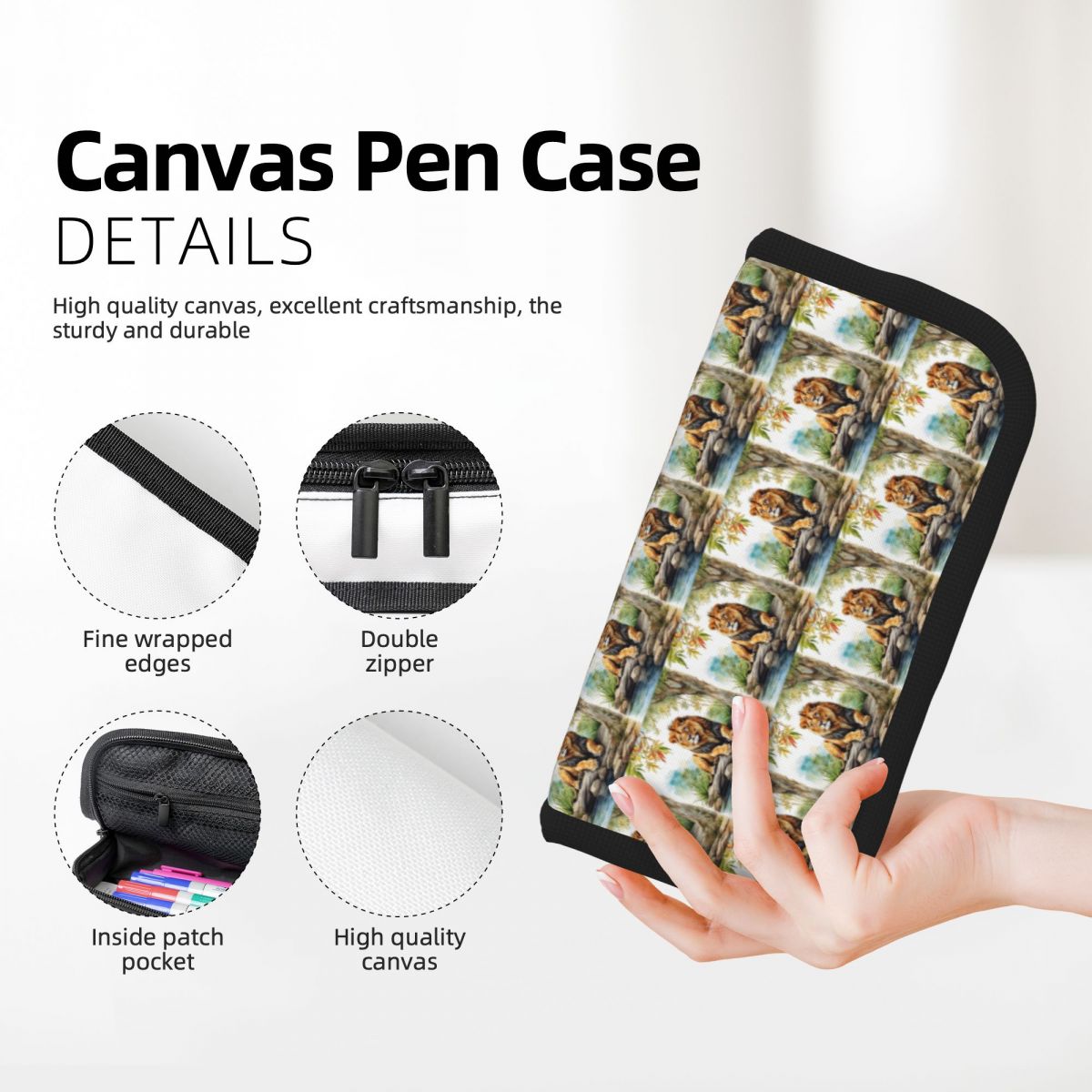 A Lion In A Forest Pencil Case - огляд і ціна Lion Stationery & Office Supply(Kunshan)Co.Ltd