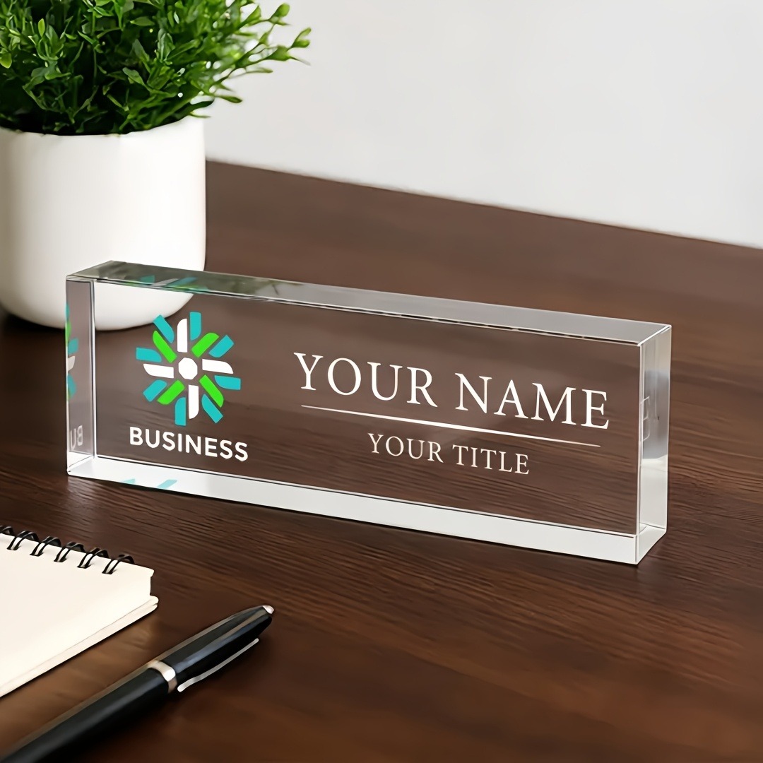 2D Flat Personalized Acrylic D - огляд і ціна Desk Name Plate