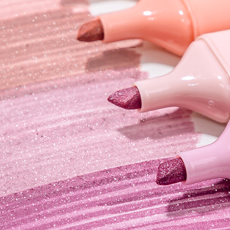 4pcs Glitter Color Shiny Pens  - огляд і ціна Highlighter Set Pastel
