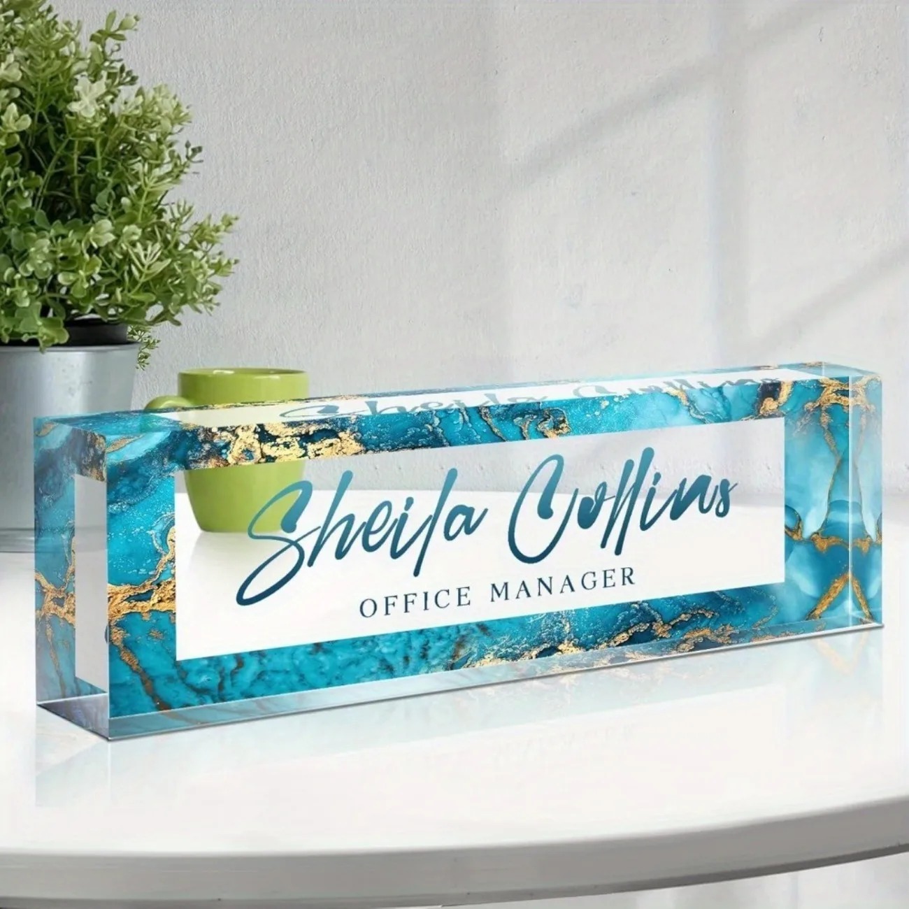 [2D Flat] Funny Custom Acrylic - огляд і ціна Desk Name Plate