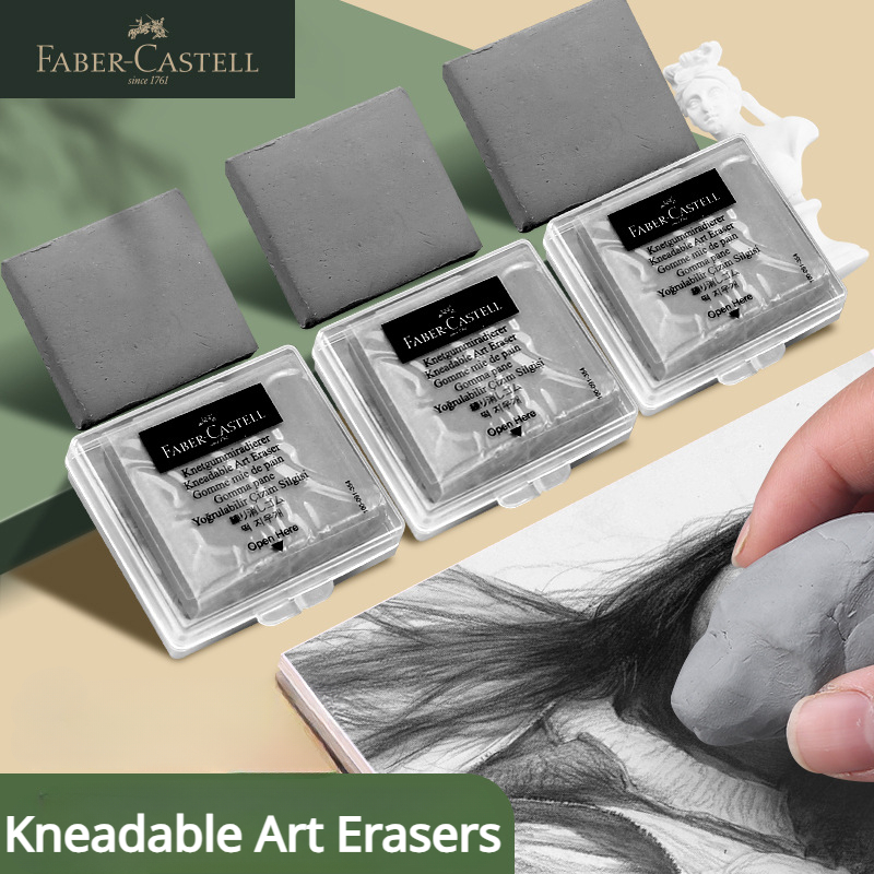1/2/3/4 Pc Faber-Castell  Draw - огляд і ціна Rubber Eraser Kneaded