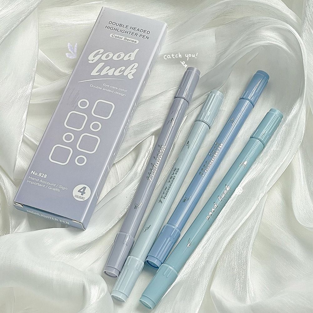 4Colors Double Head Fluorescen - огляд і ціна Highlighter Set Pastel