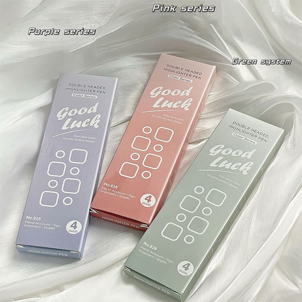 4Colors Double Head Fluorescen - огляд і ціна Highlighter Set Pastel