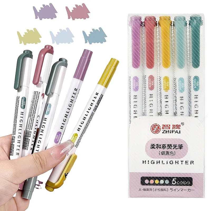 6Pcs/set Smoke Colors Pastel H - огляд і ціна Highlighter Set Pastel