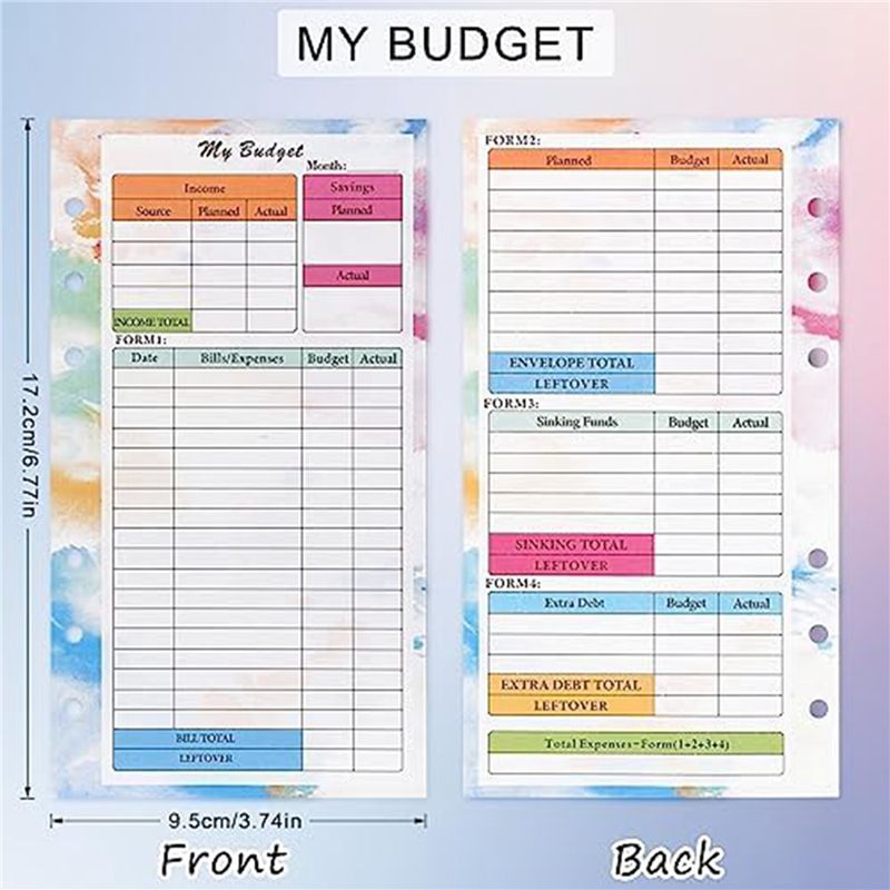 N36R-2 Set A6 Budget Planner R - огляд і ціна Planner Weekly Budget