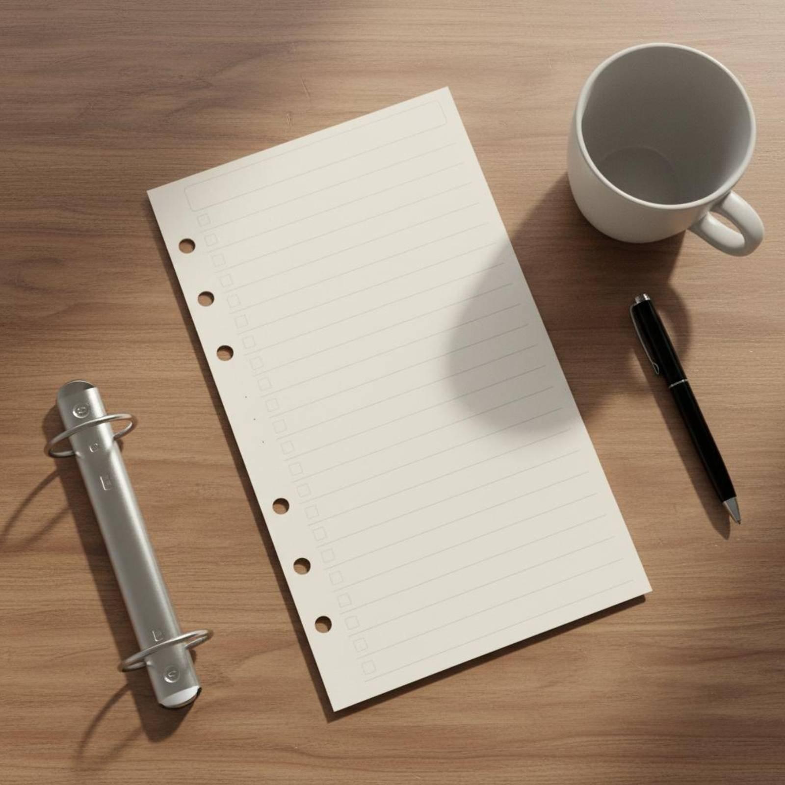 Loose Leaf Refill Standard Bin - огляд і ціна Planner Weekly Budget