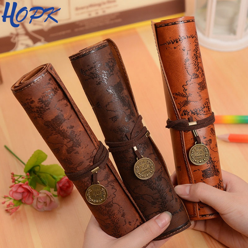 Vintage Retro Treasure Map Pen - огляд і ціна Pen Pouch Roll