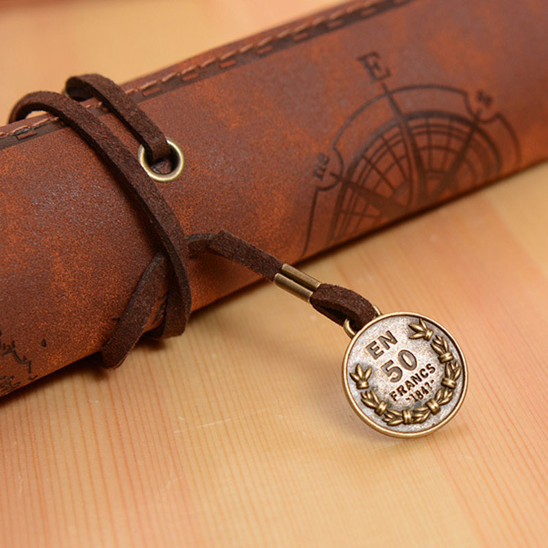 Vintage Retro Treasure Map Pen - огляд і ціна Pen Pouch Roll