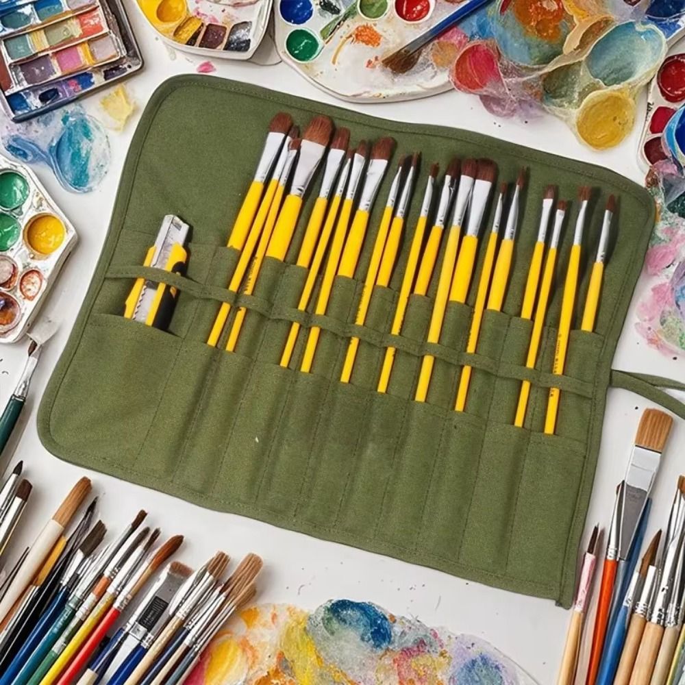 30 Slots Painting Brushes Stor - огляд і ціна Pen Pouch Roll