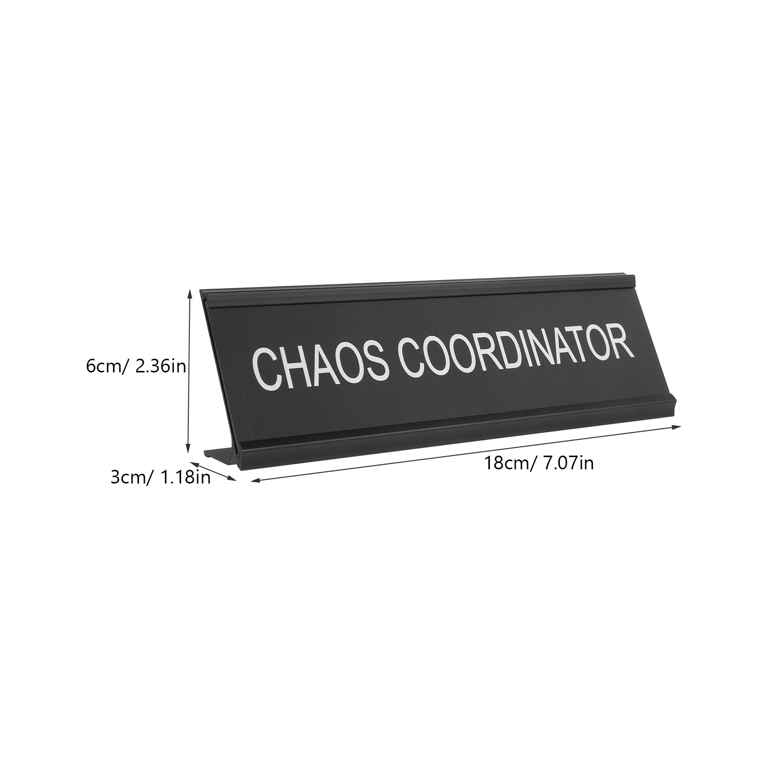 Chaos Coordinator Aluminum All - огляд і ціна Desk Name Plate