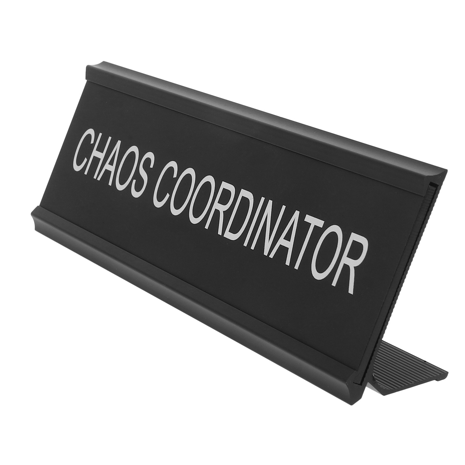Chaos Coordinator Aluminum All - огляд і ціна Desk Name Plate