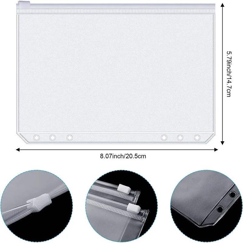 6-30PCS Binder Pockets A6 6-Ho - огляд і ціна Planner Weekly Budget