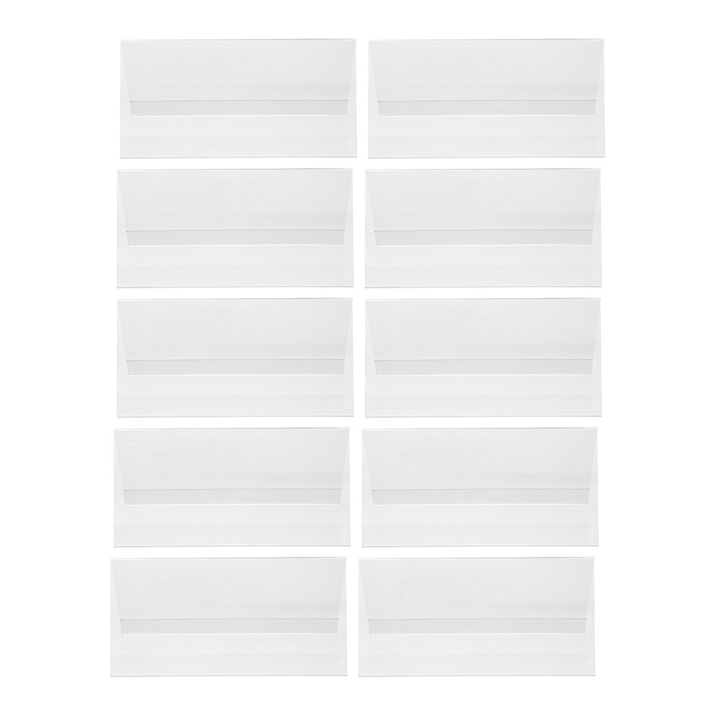 10Pcs Acrylic Name Plate Holde - огляд і ціна Desk Name Plate