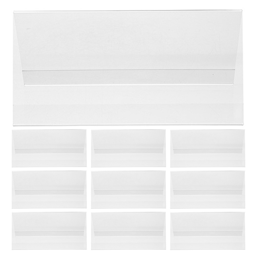 10Pcs Acrylic Name Plate Holde - огляд і ціна Desk Name Plate